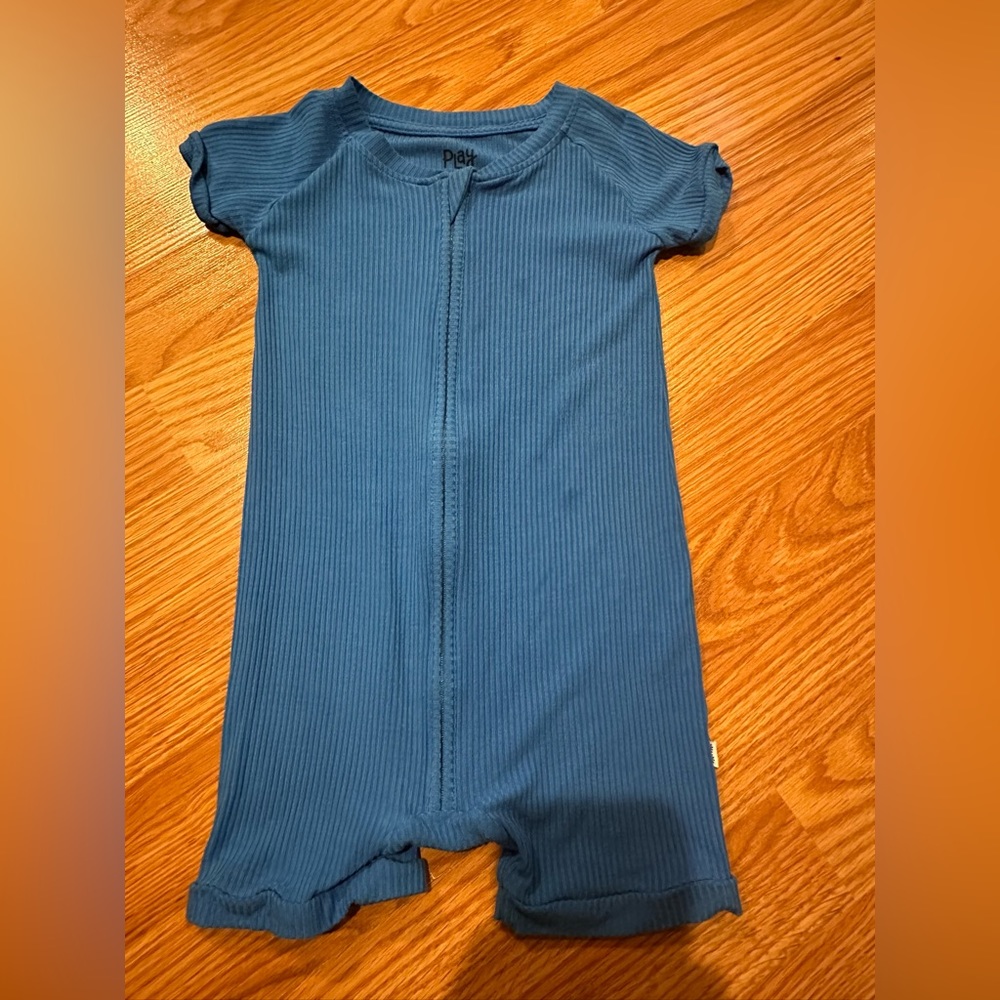 Little sleepies cobalt ribbed shorty.